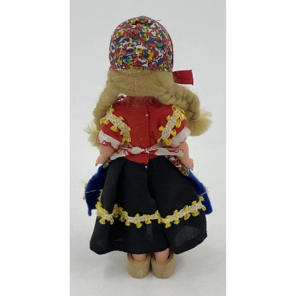 Dutch Holland Denmark‎ Girl Doll w/ Opening & Closing Eyes w/ Wooden Shoes